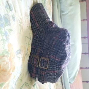 Maurices Grey/Pink Plaid Hat